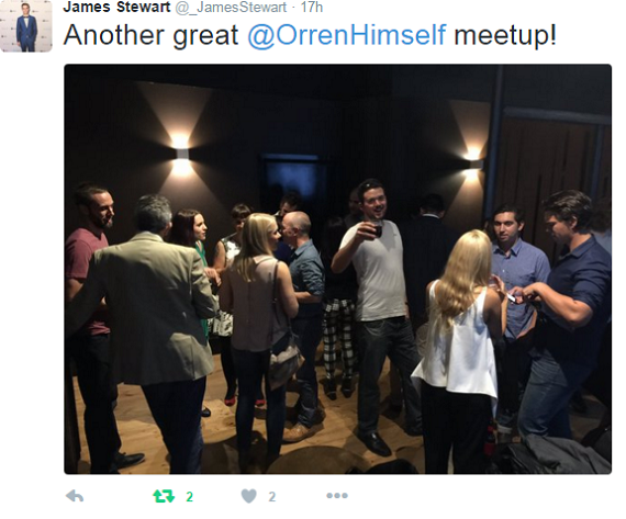 Orren Prunckun VIP Meetups James S Testimonial 4